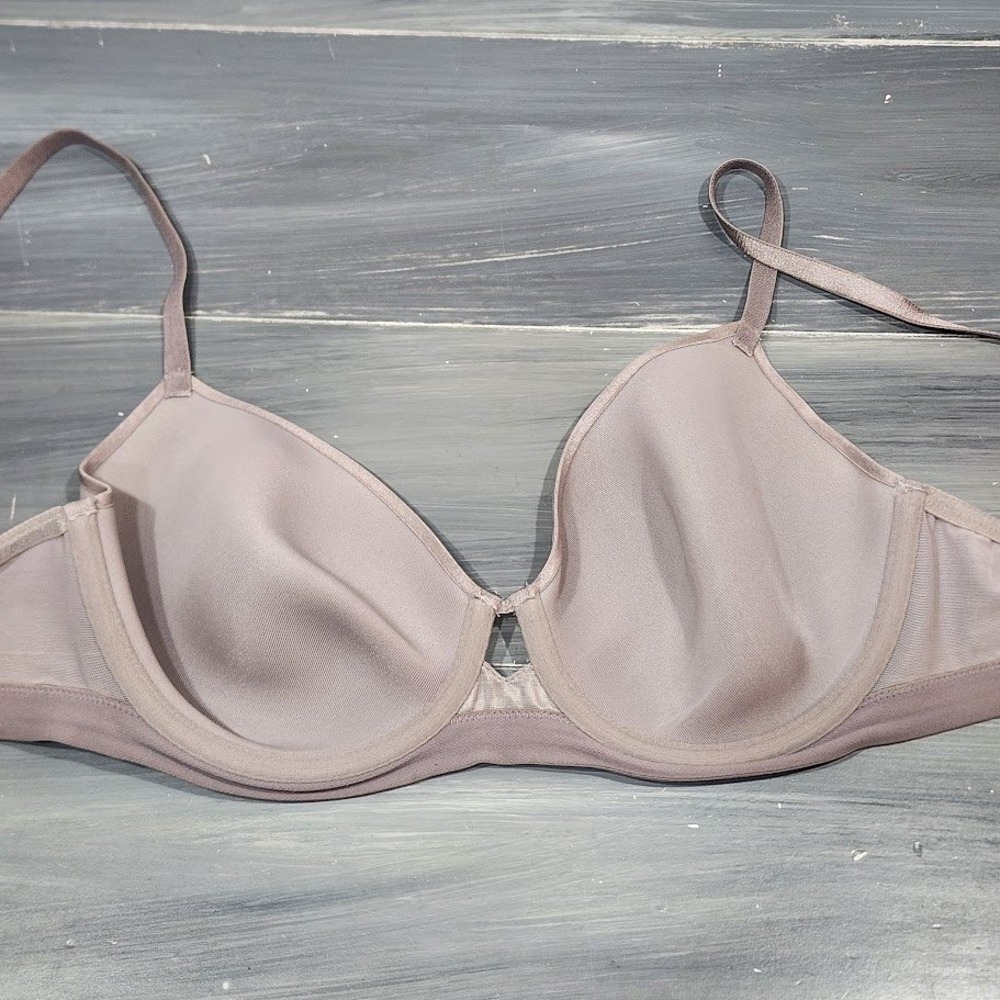 Soma Bra 32DD Lightly Lined Perfect Coverage Underwire Tshirt Bra Taupe - Picture 8 of 9